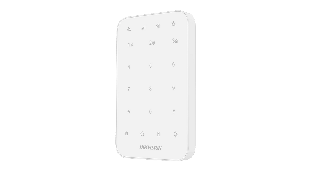 Teclado Led para controlo de alarme HIKAXPRO DS-PK1-E-WE