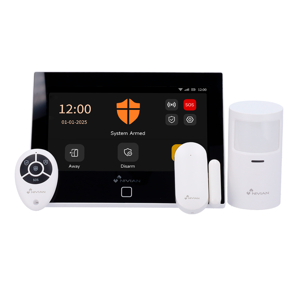 Kit de alarme Wi-Fi + GSM Nivian Smart NVS-TOUCHALARM-W