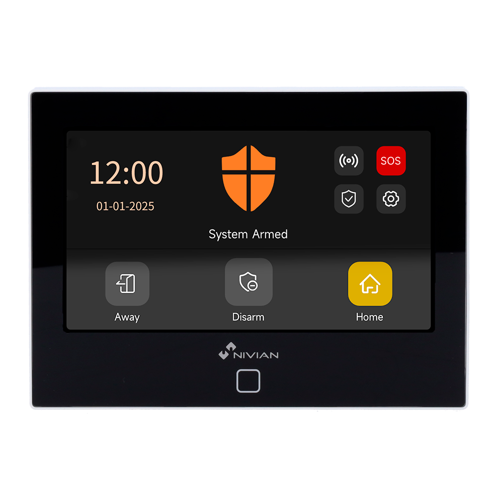 Kit de alarme Wi-Fi + GSM Nivian Smart NVS-TOUCHALARM-W