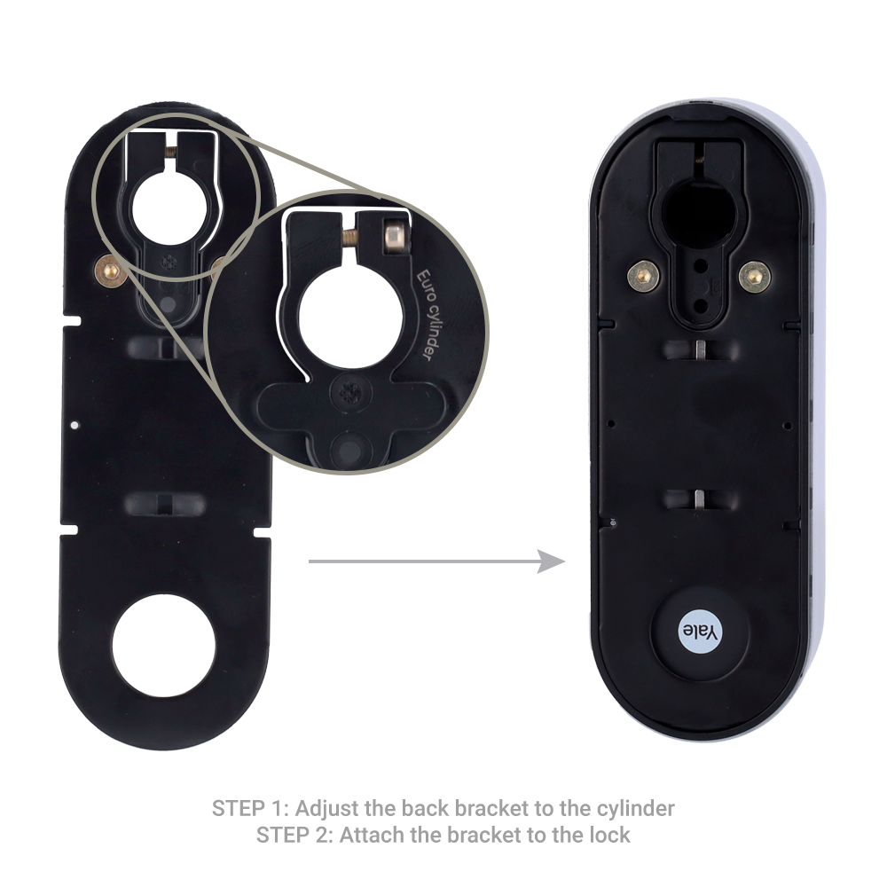 Fechadura com chaveiro inteligente BLE e WiFi Preto YALE