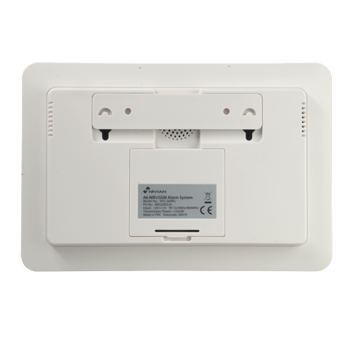 Nivian NVS-A6WG-U1 - Kit alarme WiFi+GSM c/ painel táctil e leitor RFID até 60 dispositivos (compatível c/ Tuya)