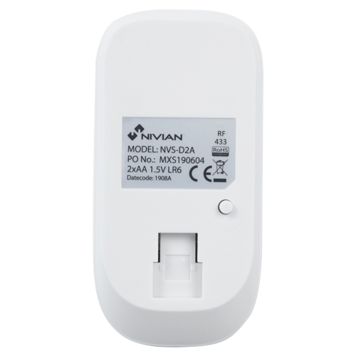 Nivian NVS-D2A - Detector PIR de interior (8m/100º) imune a animais de estimação para alarme Nivian Smart
