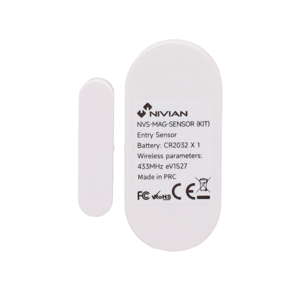 Nivian NVS-D3D-U1 - Sensor magnético de portas e janelas para Alarme Nivian Smart