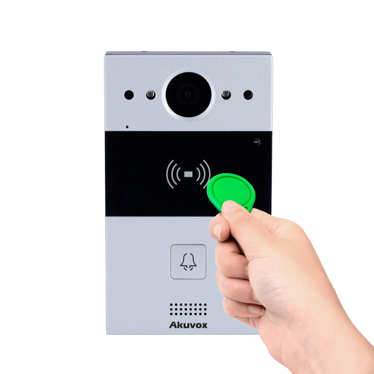 Videoporteiro IP em superficie Câmara 2 Mpx | Áudio bidirecional  2 relés Akuvox AK-R20A