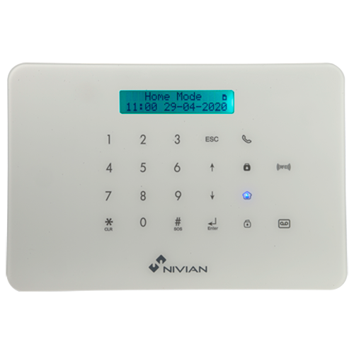 Nivian NVS-A6WG-U1 - Kit alarme WiFi+GSM c/ painel táctil e leitor RFID até 60 dispositivos (compatível c/ Tuya)