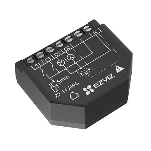 Ezviz T36WM - Módulo interruptor para automação WiFi 100/240V AC 2 canais 10A c/ medição de energia